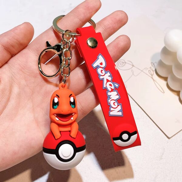 Pokemon Rubberen Sleutelhanger Pokeball Charmander Top