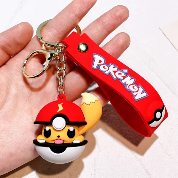 Pokemon Rubberen Sleutelhanger Pokeball Eevee Inside
