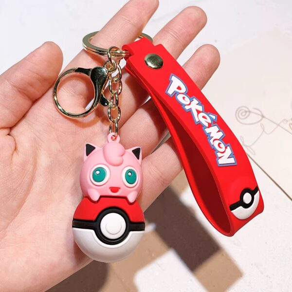 Pokemon Rubberen Sleutelhanger Pokeball Jigglypuff Top