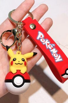 Pokemon Rubberen Sleutelhanger Pokeball Pikachu Top