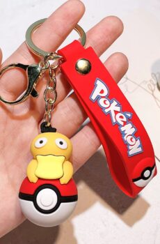 Pokemon Rubberen Sleutelhanger Pokeball Pysduck Top