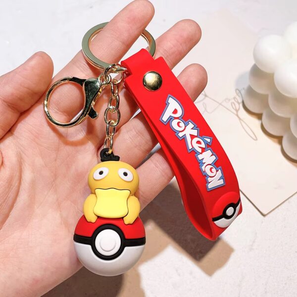 Pokemon Rubberen Sleutelhanger Pokeball Pysduck Top