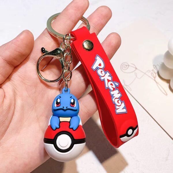 Pokemon Rubberen Sleutelhanger Pokeball Squirtle Top